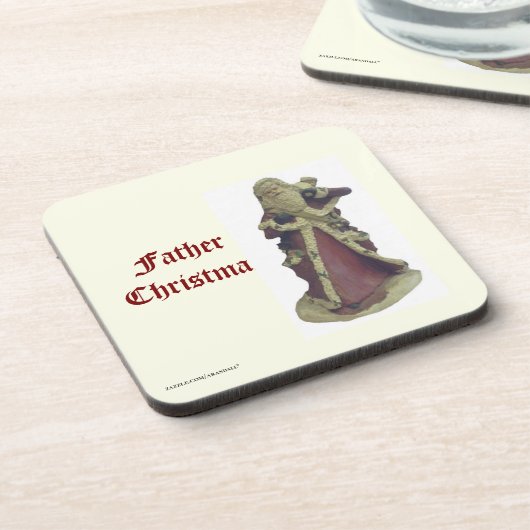 FATHER CHRISTAS BIER ONDERZETTER (Linkerzijde)