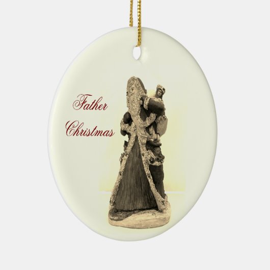 FATHER CHRISTAS KERAMISCH ORNAMENT (Rechts)