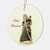 FATHER CHRISTAS KERAMISCH ORNAMENT (Links)