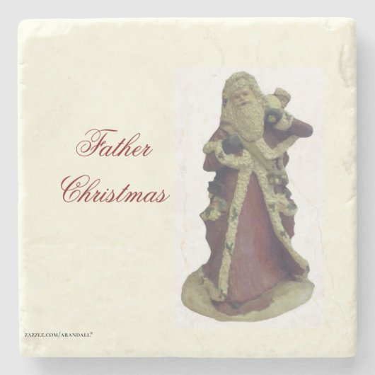 FATHER CHRISTAS STENEN ONDERZETTER (Voorkant)