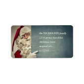 Father Christmas Address Label | Santa Claus Photo (Voorkant)