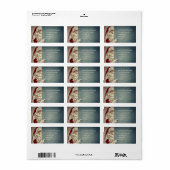 Father Christmas Address Label | Santa Claus Photo (Full Sheet)