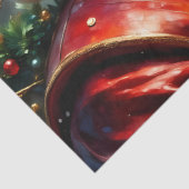 Father Christmas at the Lamplight Lane Decoupage  Tissuepapier (Detail)