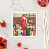 Father Christmas Blowing The Horn Servet (Insitu)