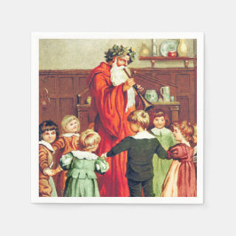 Father Christmas Blowing The Horn Servet