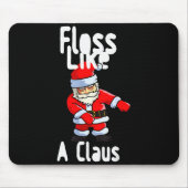 Father Christmas Floss Like A Claus Funny Santa Ug Muismat (Voorkant)