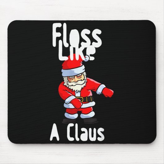 Father Christmas Floss Like A Claus Funny Santa Ug Muismat (Voorkant)