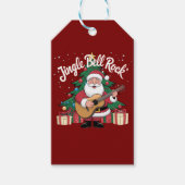 Father Christmas Jingle Bell Rock Cadeaulabel (Voorkant)