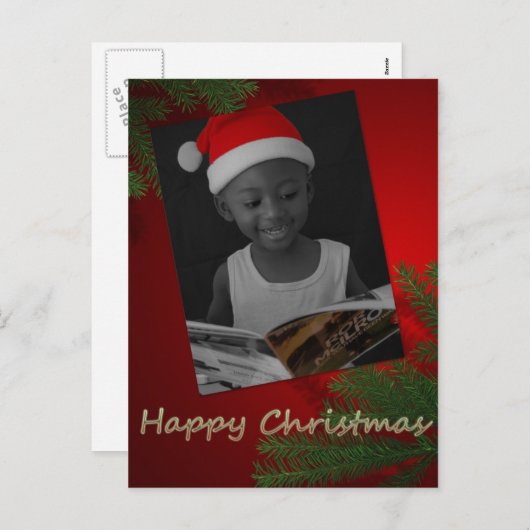 Father Christmas Junior Postcode Feestdagenkaart (Voorkant / Achterkant)