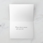 Father Christmas on a rooftop with text space Kaart (Binnen)