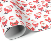 Father Christmas | Schattigee Santa wit en rood Cadeaupapier (Rol Hoek)