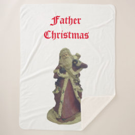 "FATHER CHRISTMAS" SHERPA DEKEN