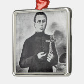 Father Damien Metalen Ornament (Links)