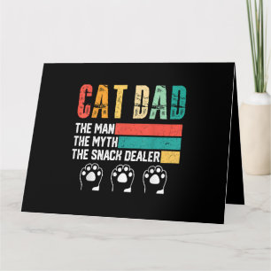 Father Day Cat Dad Kaart
