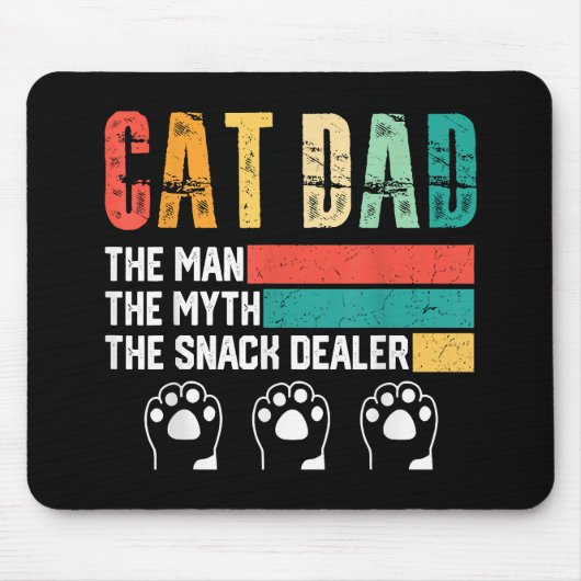 Father Day Cat Dad Muismat (Voorkant)