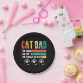 Father Day Cat Dad Papieren Bordje (Feest)