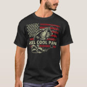 Father Day Dad Fishing   4th of July Reel Cool Pap T-shirt (Voorkant)