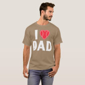 Father Day Quote meisje T-shirt (Voorkant volledig)