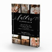 Father Dictionary Definition Photo Collage Black Fotoblokken (Rechts)