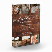 Father Dictionary Definition Photo Collage Wood Fotoblokken (Links)