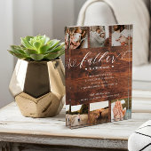 Father Dictionary Definition Photo Collage Wood Fotoblokken