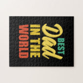 Father Gift | Beste vader ter wereld Legpuzzel (Horizontaal)