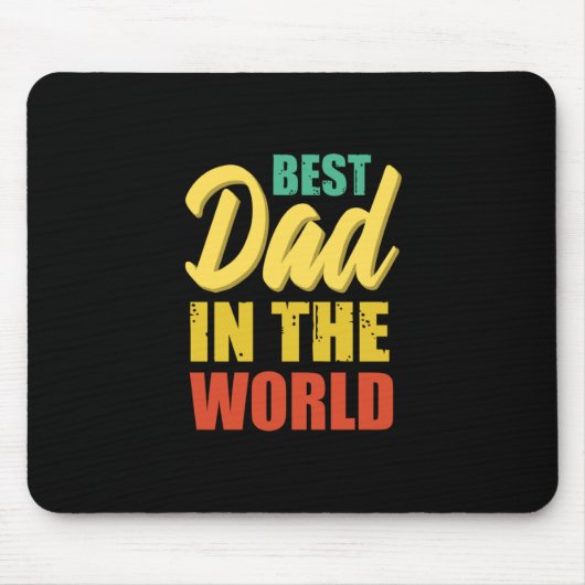 Father Gift | Beste vader ter wereld Muismat (Voorkant)