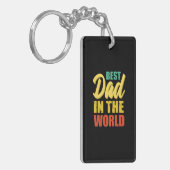 Father Gift | Beste vader ter wereld Sleutelhanger (Voorkant Links)