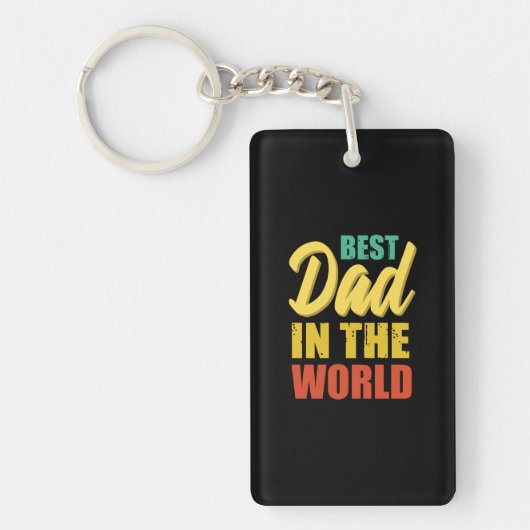 Father Gift | Beste vader ter wereld Sleutelhanger (Voorkant)