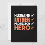 Father Gift | Husband Father Hero Kaart<br><div class="desc">Father Gift | Husband Father Hero</div>