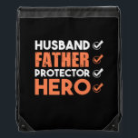 Father Gift | Husband Father Hero Trekkoord Rugzakje<br><div class="desc">Father Gift | Husband Father Hero</div>