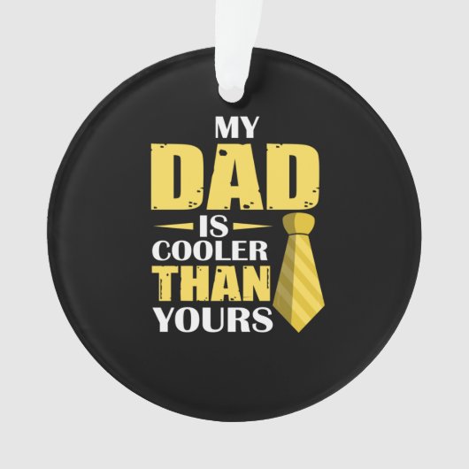 Father Gift | Mijn vader is koeler Ornament (voorkant)