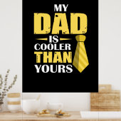 Father Gift | Mijn vader is koeler Poster (Keuken)