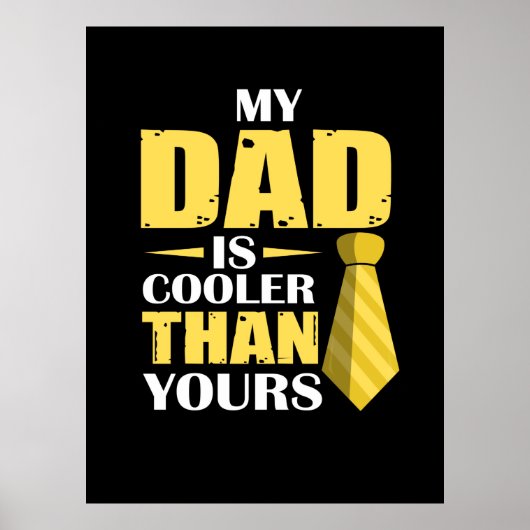 Father Gift | Mijn vader is koeler Poster (Voorkant)