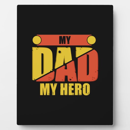Father Gift | Mijn vader Mijn Hero Fotoplaat (Voorkant)