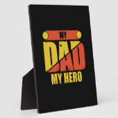 Father Gift | Mijn vader Mijn Hero Fotoplaat (Zijkant)