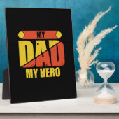 Father Gift | Mijn vader Mijn Hero Fotoplaat (Zijkant)