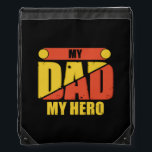 Father Gift | Mijn vader Mijn Hero Trekkoord Rugzakje<br><div class="desc">Father Gift | Mijn vader Mijn Hero</div>