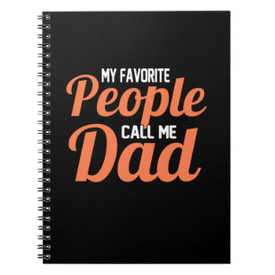 Father Gift   My Favorite People Call Me Dad Notitieboek