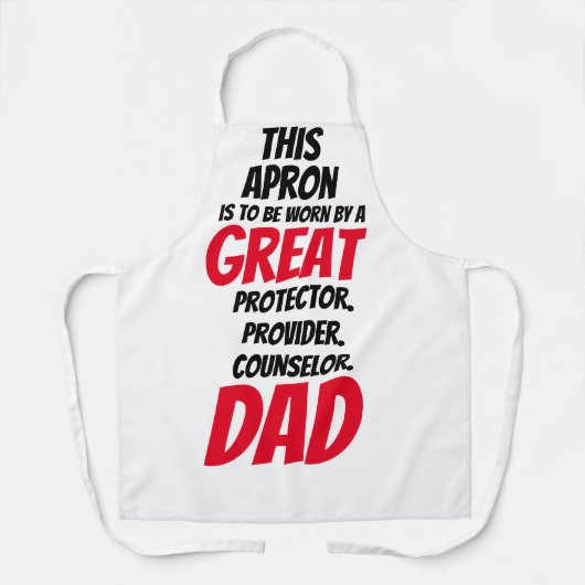 Father Happy Vaderdag Gift Schort (Voorkant)