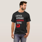 Father Husband Albanian Legend Proud Dad Albania F T-shirt (Voorkant volledig)