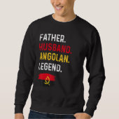 Father Husband Angolan Legend Proud Dad Angola Fla Trui (Voorkant)