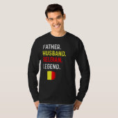 Father Husband Belgian Legend Proud Dad Belgium Fl T-shirt (Voorkant volledig)