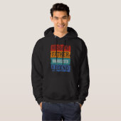 Father Husband BROADCASTER Legend Proud Dad  Retro Hoodie (Voorkant volledig)