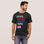 Father Husband Croatian Legend Proud Dad Croatia F T-shirt (Voorkant volledig)