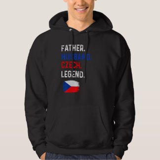 Father Husband Czech Legend Proud Dad Czech Republ Hoodie