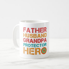 FATHER HUSBAND GRANDPA PROTECTOR HERO KOFFIEMOK