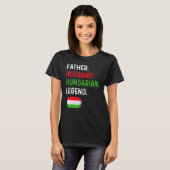 Father Husband Hungarian Legend Proud Dad Hungary T-shirt (Voorkant volledig)