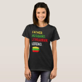 Father Husband Lithuanian Legend Proud Dad Lithuan T-shirt (Voorkant volledig)