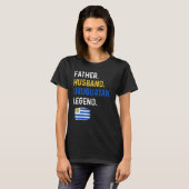 Father Husband Uruguayan Legend Proud Dad Uruguay T-shirt (Voorkant volledig)